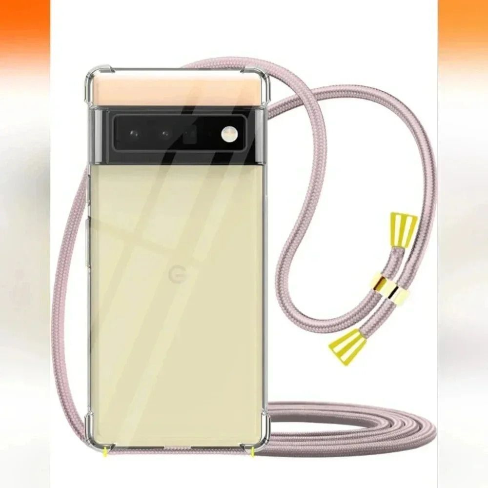 YESPURE Crossbody Case for Google Pixel 6 Pro 6.71 inch Clear Neck Cord (NWT)